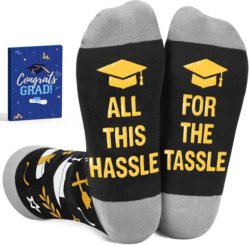 Graduation Gifts - Fun Graduation Socks For 5th, 8th Grade, High School, College, Masters 2026 Graduates in Kuwait