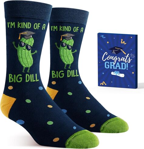 Graduation Gifts - Fun Graduation Socks For 5th, 8th Grade, High School, College, Masters 2026 Graduates in Kuwait