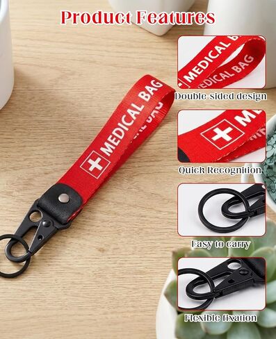 4 PCS Medical Equipment Luggage Tag, Double-Sided Medical Device Bag Id Tags for Professional Device Backpacks Suitcases in Saudi Arabia