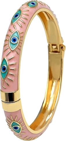 Cloisonne Handcrafted Enameled Bracelet,Flower Shaped Enamel Bling Chunky Bangle Trendy Cute Colorful Gold Plated Vintage Bracelets Stackable Wife Jewelry Friendship Gift in Kuwait