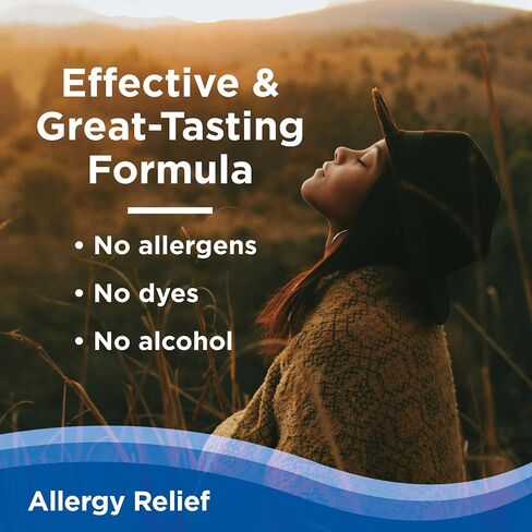 CalmCo Adult Liquid Allergy Relief – Pre-Measured Vials with Diphenhydramine HCl 25mg, Allergy Medicine for Ages 12+, Antihistamine for Sneezing, Runny Nose & Itchy Eyes, Mixed Berry Flavor, 18 Count in Saudi Arabia
