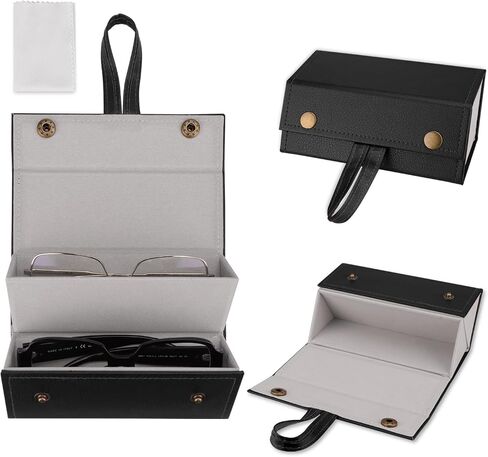 Travel Sunglasses Organizer, Leather Multiple Glasses Case for Home Storage, Eyeglass Holder for Men, Women in Saudi Arabia