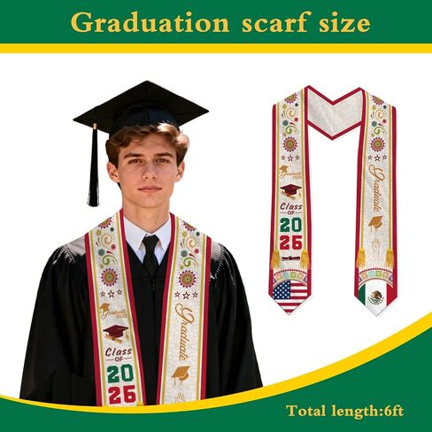2026 التخرج المكسيكي سرق وشاح التخرج سرق فئة 2026 وشاح أمريكي مكسيكي in Kuwait
