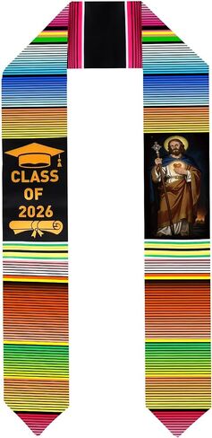 Mexican Graduation Sash, Graduation Stole Class of 2026, Unisex Adult Honor Stoles for Graduation Ceremony 72" Long in Saudi Arabia