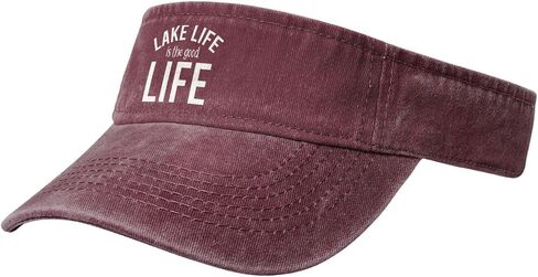 قبعات Lake Life is The Good Life Sport للحماية من الشمس، قبعات كرة قطنية، قبعة بيسبول علوية فارغة للرجال والنساء in Kuwait