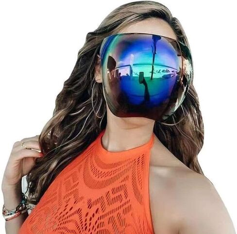 Face Sunglasses, Unisex Full Face Cover Visor with Advanced PC Panels for Outdoor Indoor Activities (#4) in Saudi Arabia