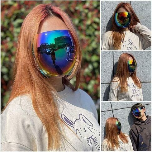 Face Sunglasses, Unisex Full Face Cover Visor with Advanced PC Panels for Outdoor Indoor Activities (#4) in Saudi Arabia