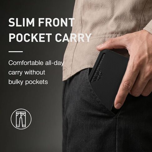KOSMCCO Minimalist Front Pocket Wallet – Slim Magnetic Card Holder with Coin Pouch in Kuwait