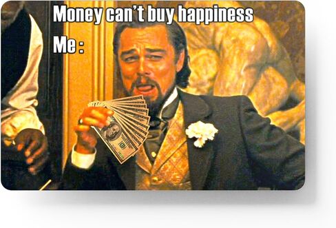 غلاف بطاقة الائتمان، Fun Meme، 4 قطع في 1 - غلاف بطاقة الخصم، البنك، EBT، مترو، بطاقة المفتاح - قابل للإزالة، ملصق بطاقة الائتمان in Kuwait