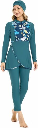 Muslim Swimsuits for Women Modest Swimwear Plus Size Burkini Islamic Swimming Suit Long Sleeve Bathing Suit in Saudi Arabia