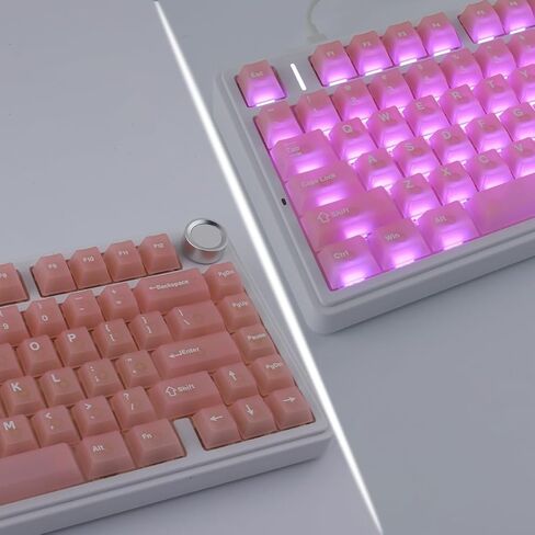 Keycaps 134 Keys PBT Custom Keycaps Set Dye-Sublimation Mosaic Cherry Profile Keycaps for Cherry MX Keys 60% Mechanical Keyboards in Kuwait