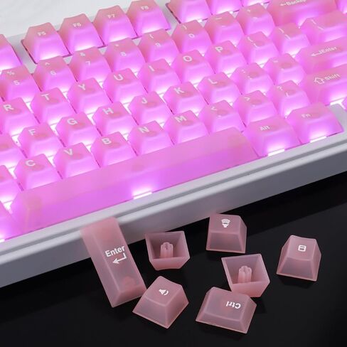 Keycaps 134 Keys PBT Custom Keycaps Set Dye-Sublimation Mosaic Cherry Profile Keycaps for Cherry MX Keys 60% Mechanical Keyboards in Kuwait