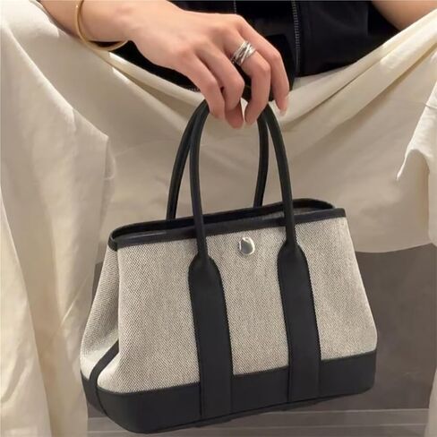 Hand-Sewn Thread Canvas Garden Bag Mini Satchel Mini Tote Bag in Saudi Arabia