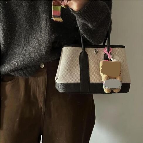 Hand-Sewn Thread Canvas Garden Bag Mini Satchel Mini Tote Bag in Saudi Arabia