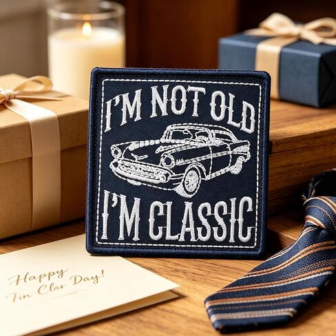 I'm Not Old I'm Classic - Funny Meme Patch Appliques for Backpacks Trucker Hats Army Vests Jackets - Unique Father Day Gift for Dad Grandpa - Birthday for Women Men in Saudi Arabia