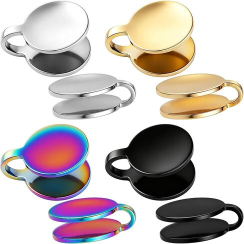 8pcs Pressure Earrings for Keloids, Non-Pierced Keloid Compression Clip-Ons Earrings, Adjustable Stainless Steel Ear Clips Jewelry for Women Men- 4 Colors in Saudi Arabia