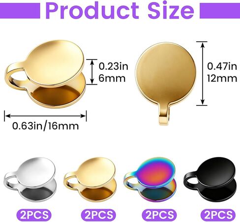8pcs Pressure Earrings for Keloids, Non-Pierced Keloid Compression Clip-Ons Earrings, Adjustable Stainless Steel Ear Clips Jewelry for Women Men- 4 Colors in Saudi Arabia