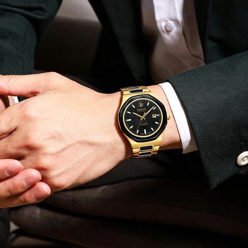 Diella Automatic Watches for Men Mens Watches Waterproof Date Luminous, Dial is Inlaid with Emerald Jade, Business Dress Watch with Diamond Hour Markers, Automatic Watches for Men Luxurious Gift in Kuwait