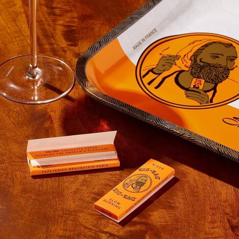 ZIG-ZAG Metal Rolling Tray, Large (13.4" x 10.8"), Classic Orange, Elegant Design with Sleek Finish and Smooth Rounded Corners in Saudi Arabia