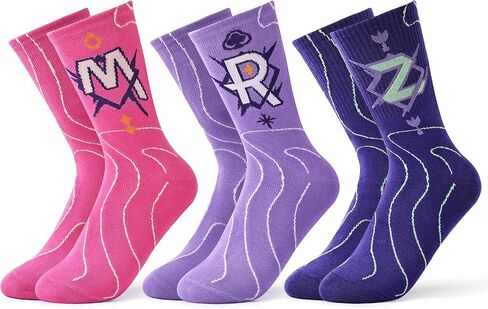 K-pop Theme Cotton Crew Socks for Women and Teen Girls, Cute Korean Novelty Socks, K pop Fans Gifts & Outfit Gear in Kuwait