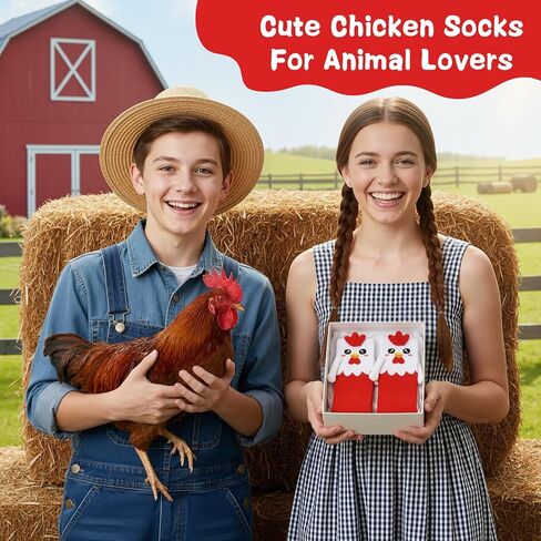 Magnetic Holding Hands Socks - Funny Chicken Animal Socks for Women & Kids Gifts for Friends & Couples Birthday in Saudi Arabia