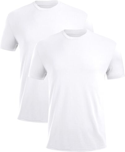BAMBOO COOL Men's Crewneck T-Shirts Short Sleeve Heavy Weight Tees Moisture Wicking Casual Basic T Shirt in Saudi Arabia
