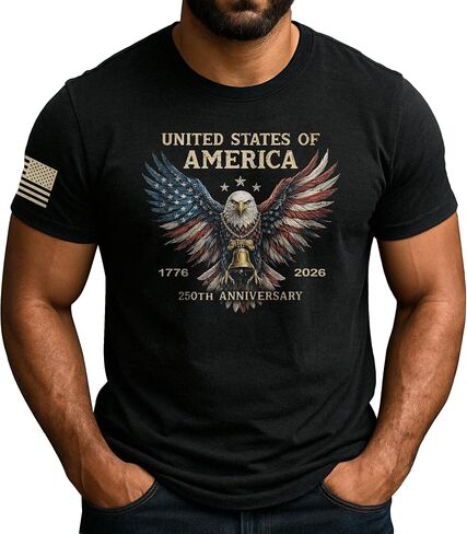 1776-2026 250th Anniversary Shirt, American 250th Anniversary Shirt, Patriotic Shirts for Men in Saudi Arabia