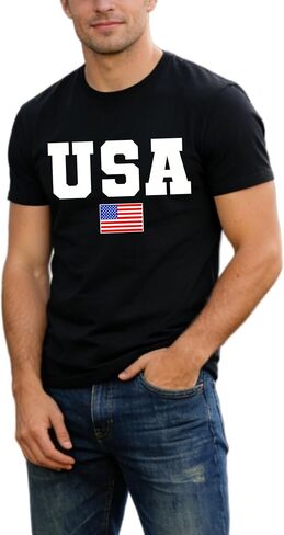 4th of July Shirts for Men USA Shirt American Flag Shirt Mens Patriotic T Shirts Independence Day Graphic Gifts Tee Tops in Saudi Arabia