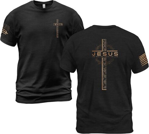 Jesus The Way The Truth and The Life Shirt, Cross Shirt, Christian Shirts for Men, Jesus Shirts, Christian Tshirts in Saudi Arabia