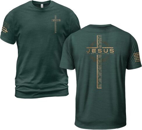 Jesus The Way The Truth and The Life Shirt, Cross Shirt, Christian Shirts for Men, Jesus Shirts, Christian Tshirts in Saudi Arabia