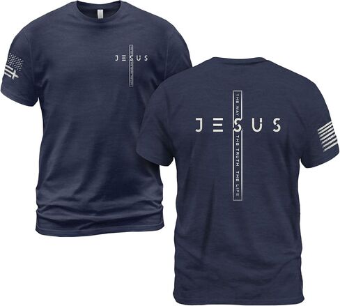 Jesus The Way The Truth and The Life Shirt, Cross Shirt, Christian Shirts for Men, Jesus Shirts, Christian Tshirts in Saudi Arabia