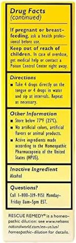 Bach RESCUE PASTILLES, Cranberry Flavor, 35 Count, and Bach 20mL Dropper, Natural Stress Relief, Homeopathic Flower Remedy, Vegetarian, Gluten and Sugar-Free, 35 Count in Saudi Arabia