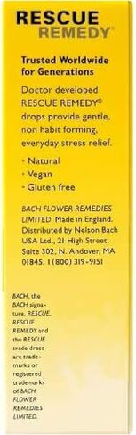 Bach RESCUE PASTILLES, Cranberry Flavor, 35 Count, and Bach 20mL Dropper, Natural Stress Relief, Homeopathic Flower Remedy, Vegetarian, Gluten and Sugar-Free, 35 Count in Saudi Arabia