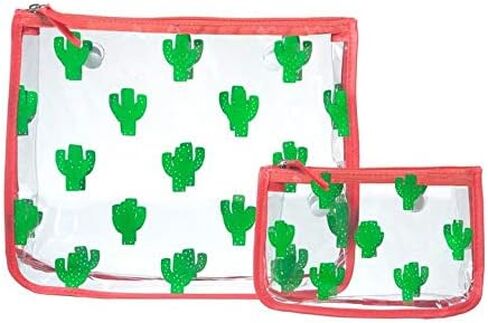 Bogg Bag Clear Designer Zipper Insert (Set of 2) Travel Organizer Storage Pop In (Cactus) in Saudi Arabia