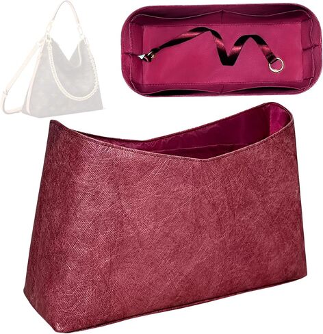 Purse Organizer Insert, Slim Inside Storage Bag In Bag Fit for LV Multipass Lightweight Inner Liner Bag Insert (Style-02) in Kuwait