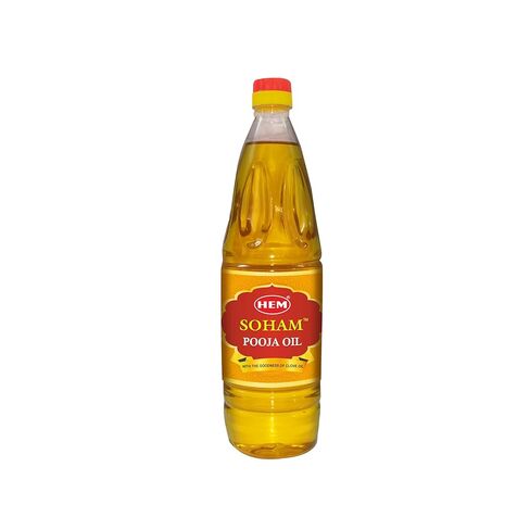 HEM Soham Clove Pooja Oil 900ml | Premium Sacred Oil for Rituals, Lighting Diyas & Lamps | Long-Lasting Flame & Pure Aroma | Ideal for Daily Puja, Festivals & Ceremonies in Kuwait