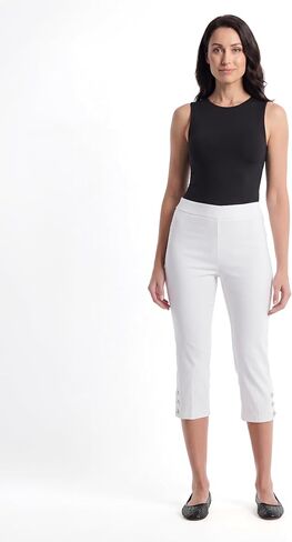 Rafaella Women's Soft Stretch Viscose Pull on 3/4 Length Capri Crop Pant 22 Inch Inseam in Kuwait