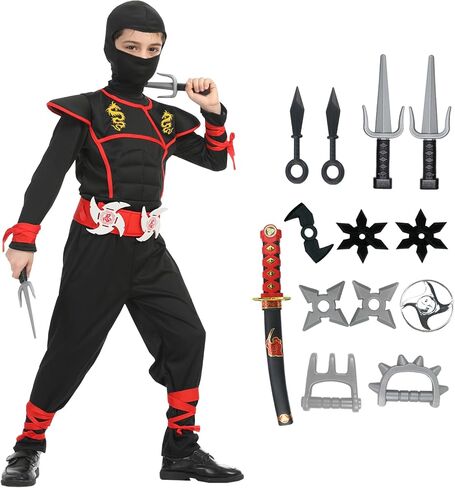 Only Ninja Costumes Halloween Luxury Ninja Costume Dragon Ninjas Costume for Kids Role Play in Saudi Arabia