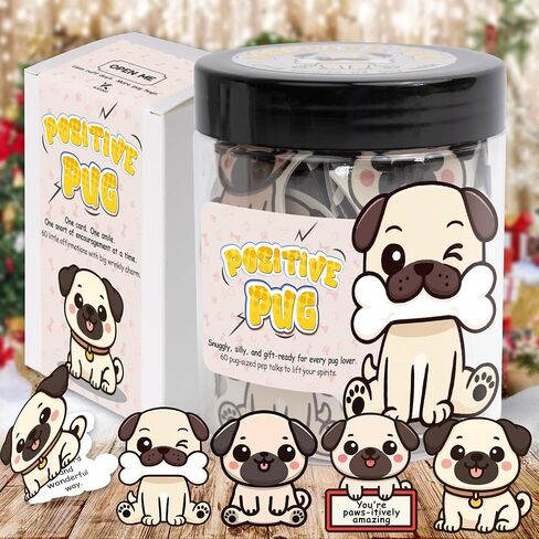 Positive Pig Jar with 60 Affirmation Cards - Cute Pig Gifts for Women - Funny Christmas Birthday Gifts for Women Sister Friend Coworkers Adult - Motivational Desk Accessories in Kuwait