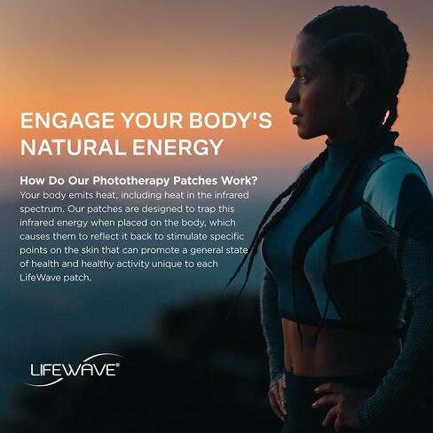 LifeWave Energy Enhancer Patches - Promotes The Flow of Energy, Supports Physical Fitness - Non-Stimulant, 12-Hour Wear Phototherapy - 30 Patches in Sleeve, 15 White and 15 Tan in Saudi Arabia