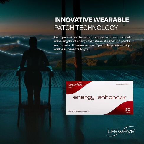 LifeWave Energy Enhancer Patches - Promotes The Flow of Energy, Supports Physical Fitness - Non-Stimulant, 12-Hour Wear Phototherapy - 30 Patches in Sleeve, 15 White and 15 Tan in Saudi Arabia