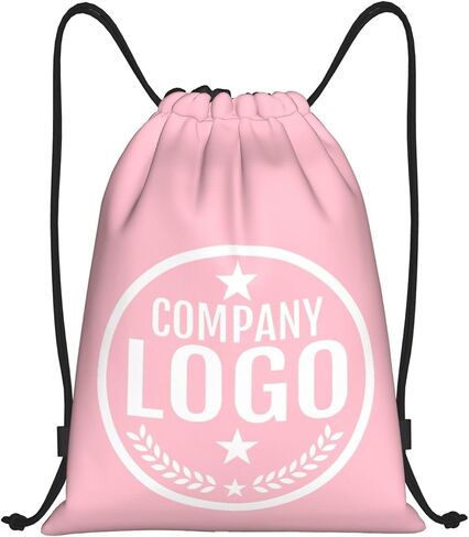Bulk 10-200PCS Custom Backpack With Logo Custom Drawstring Bags Personalized Backpack Customized Bag Make Your Own Bulk For Sports Gym Blue M in Kuwait