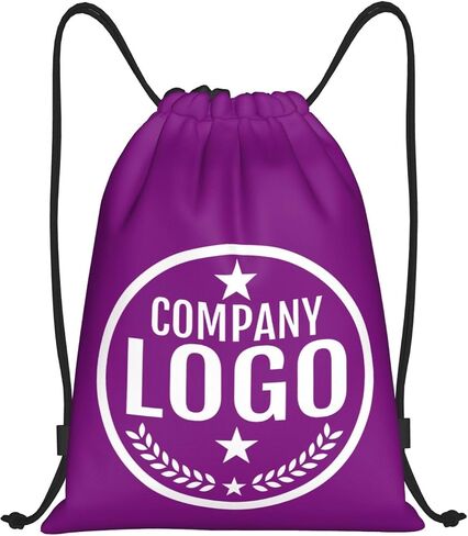 Bulk 10-200PCS Custom Backpack With Logo Custom Drawstring Bags Personalized Backpack Customized Bag Make Your Own Bulk For Sports Gym Blue M in Kuwait
