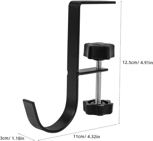 Desk Purse Hanger Metal Schoolbag Hook Tableside Bag Hanger Holder Adjustable Table Edge Hook for Office in Saudi Arabia