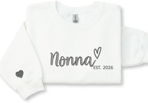 Custom Gigi Embroidered Sweatshirt with Kids Names Sleeve – Gift for Grandma Mothers Day Birthday Christmas in Saudi Arabia