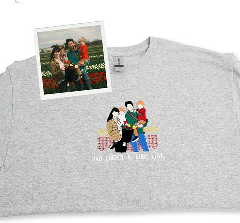 Custom Family Photo Embroidery Shirt – Personalized Portrait T-Shirt Unique Gift for Parents Kids or Holidays in Saudi Arabia