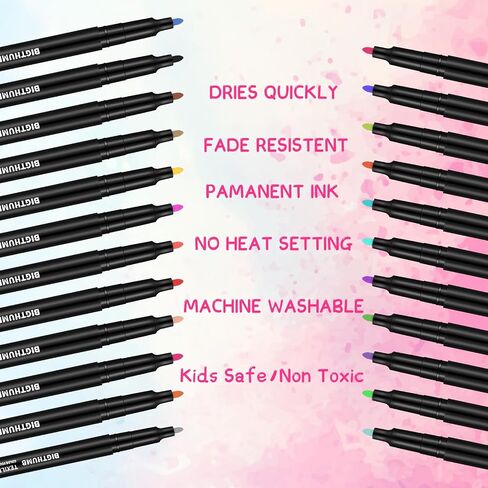 16 Pcs DIY White Baseball Hats Bulk for Adult Adjustable Blank Decorate Your Own Sports Baseball Hat with 24 Color Fabric Markers for Teacher Gift Summer Outdoor in Kuwait
