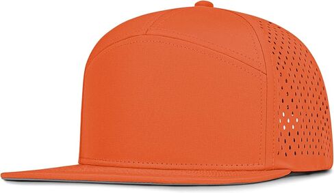 4 Inclusive Sizes Flat Bill Performance Trucker Hat Men Women, 7 Panel Snapback Running in Saudi Arabia