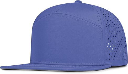 4 Inclusive Sizes Flat Bill Performance Trucker Hat Men Women, 7 Panel Snapback Running in Kuwait