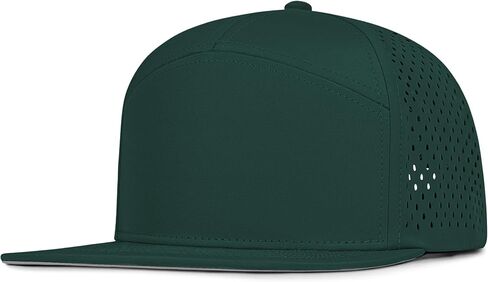 4 Inclusive Sizes Flat Bill Performance Trucker Hat Men Women, 7 Panel Snapback Running in Kuwait